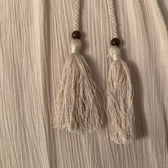 Joseph A. Viscose Crinkle Top With Crochet Detail Tunic Size XL - Picture 8 of 12